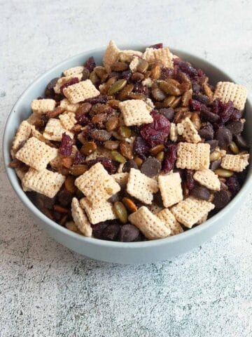 A bowl of nut free grail mix.