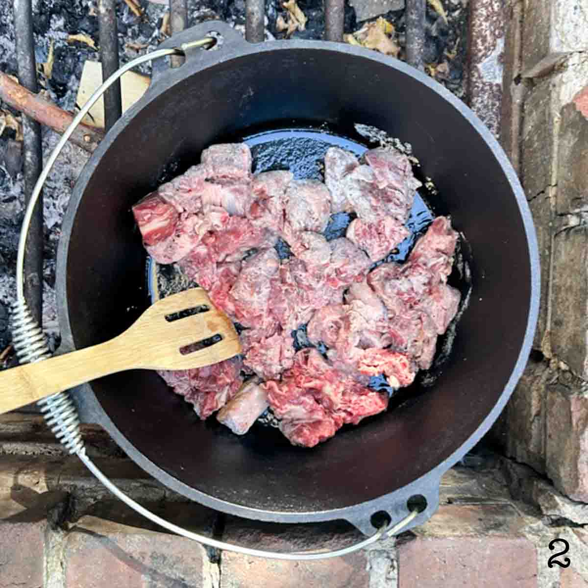 Campfire Dutch Oven Beef Stew Camp.Grill.Eat.