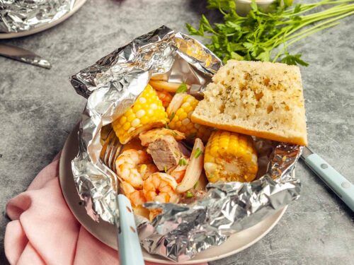 Surf and Turf Foil Packets - Camp.Grill.Eat.